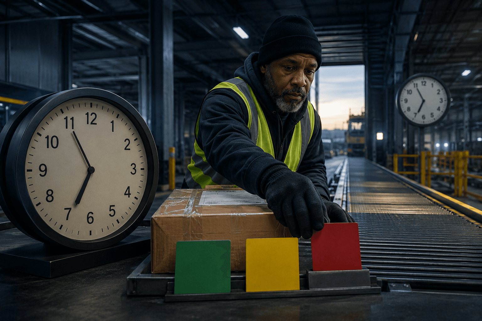 VITON13 conceptual editorial illustration accompanying How to prepare ecommerce operations for the clock change