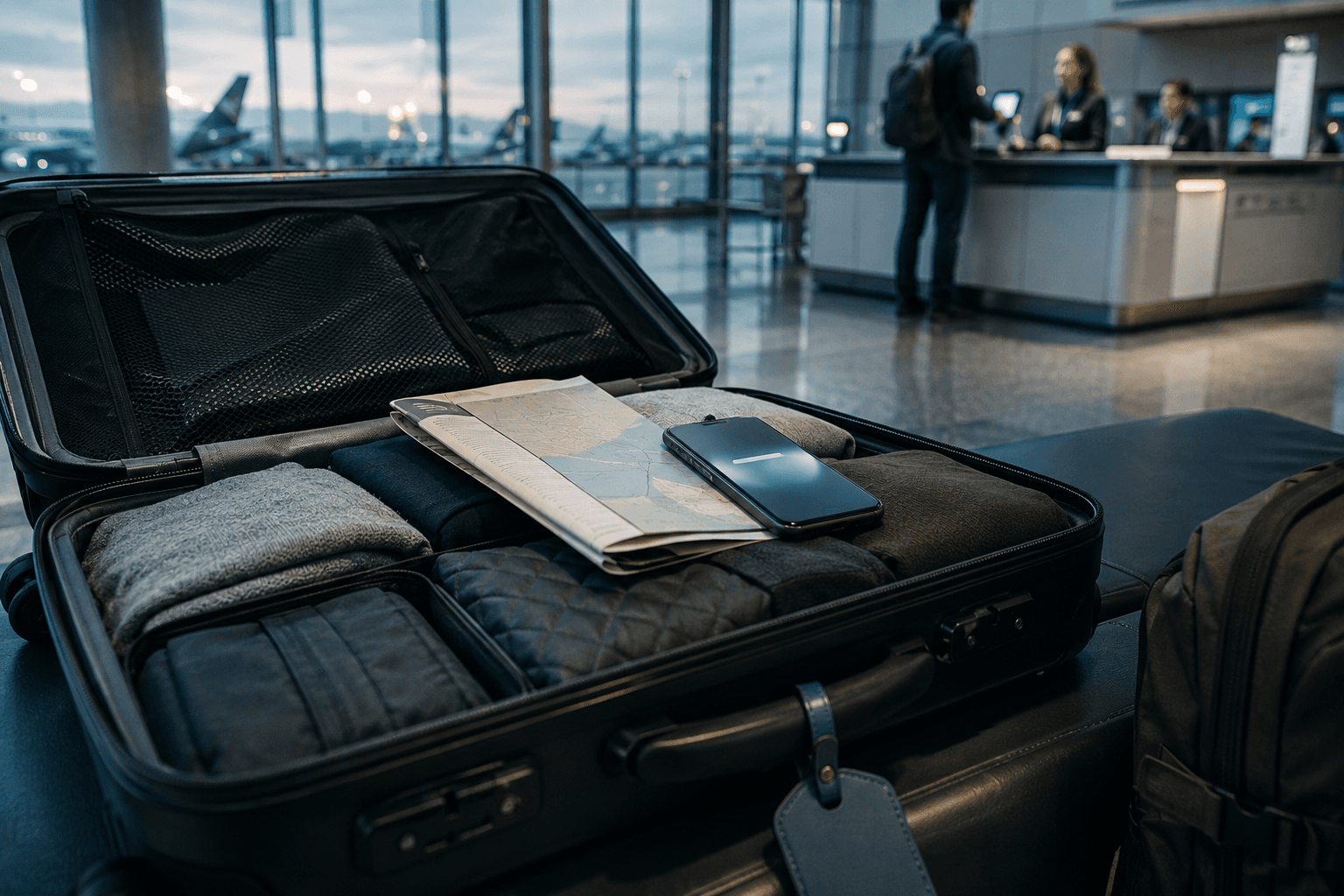 VITON13 conceptual editorial illustration accompanying The premium travel experience is a reliability system, not a list of perks