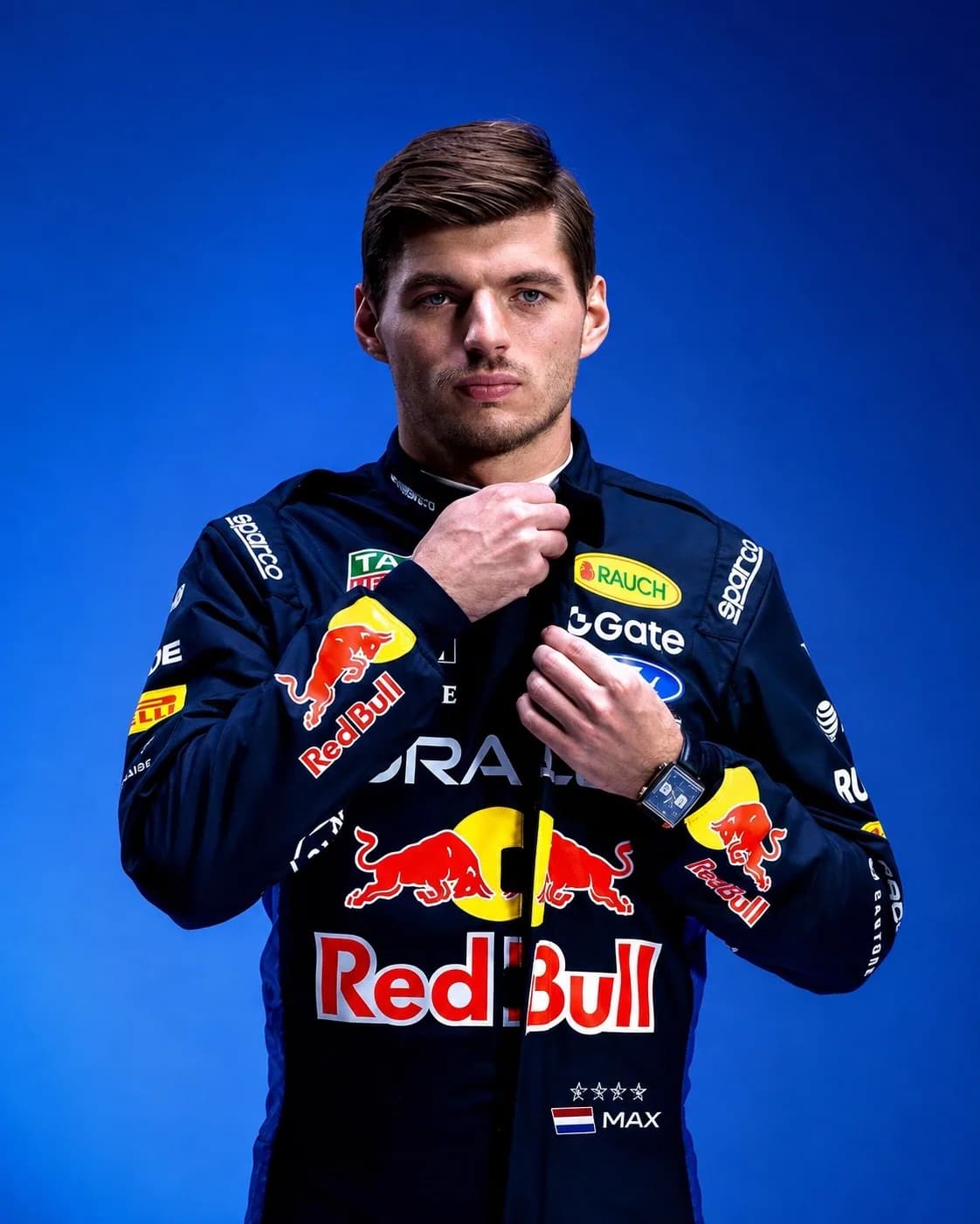 Portrait of Formula 1 driver Max Verstappen