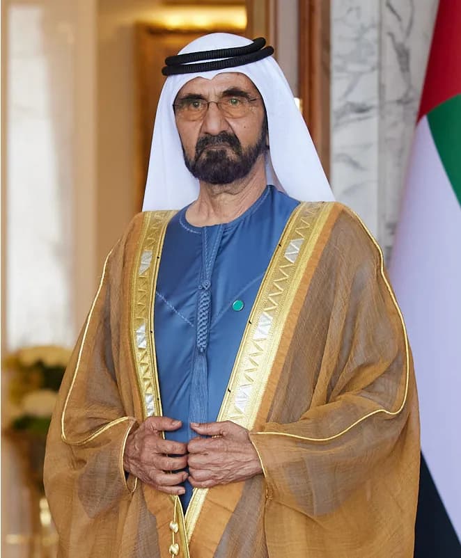 Portrait of Mohammed bin Rashid Al Maktoum
