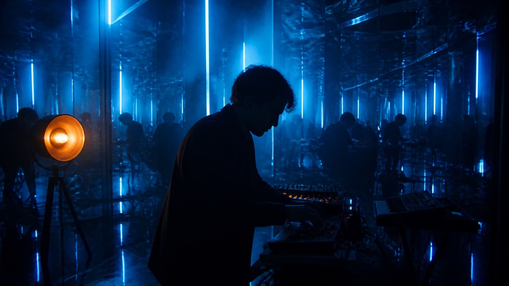 Music video production production scene