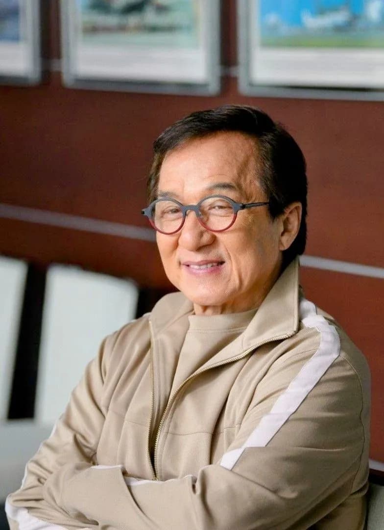 Portrait of actor and stunt artist Jackie Chan